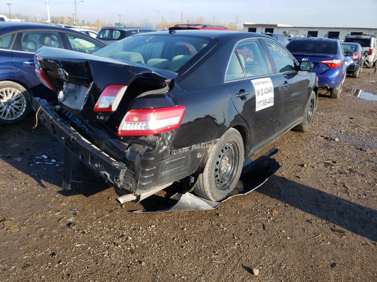 Photo 4 from auction – 2011 TOYOTA CAMRY BASE with VIN 4T4BF3EKXBR167594
