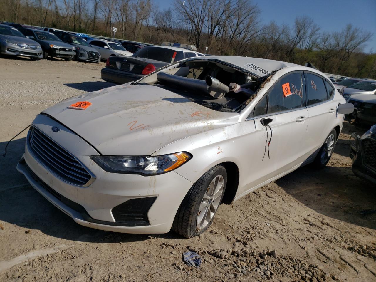 Photo 2 from auction – 2019 FORD FUSION SE with VIN 3FA6P0HD4KR283444