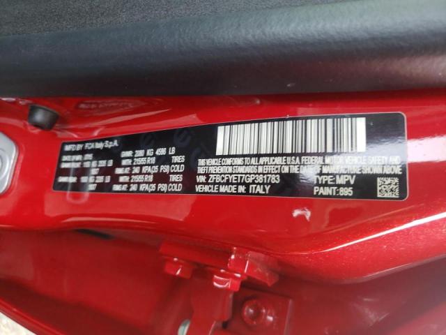 Photo 10 from auction – 2016 FIAT 500X TREKK with VIN ZFBCFYET7GP381783