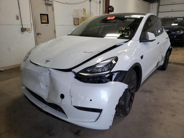 Photo 2 from auction – 2021 TESLA MODEL Y with VIN 5YJYGDEEXMF079744