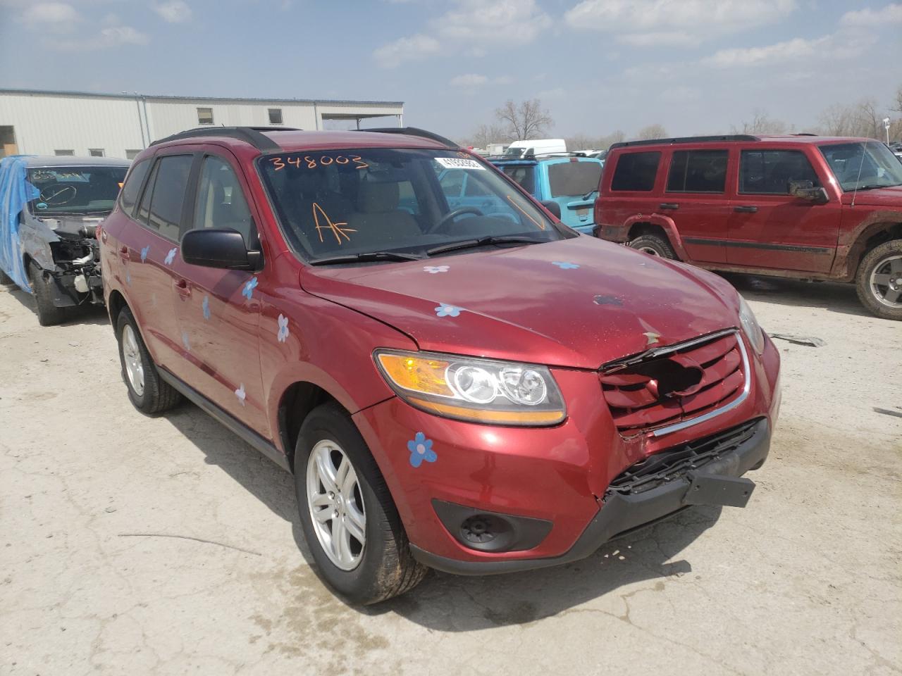 HYUNDAI SANTA FE G 2010 with VIN 5NMSG3AB2AH348003 - Photo from auction