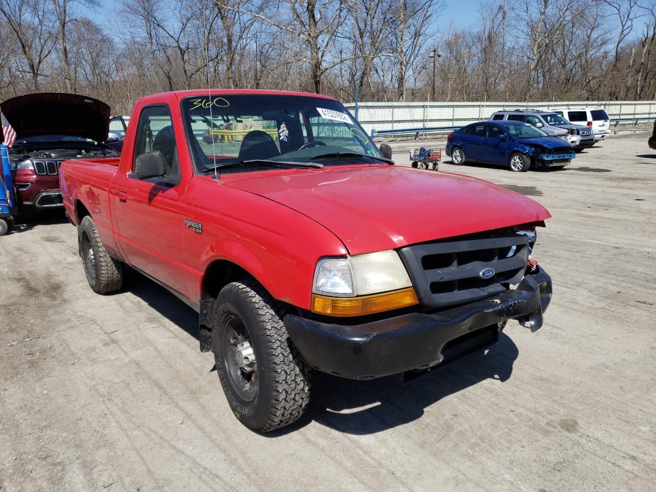 FORD RANGER 1999 with VIN 1FTYR10C9XTA07384 - Photo from auction