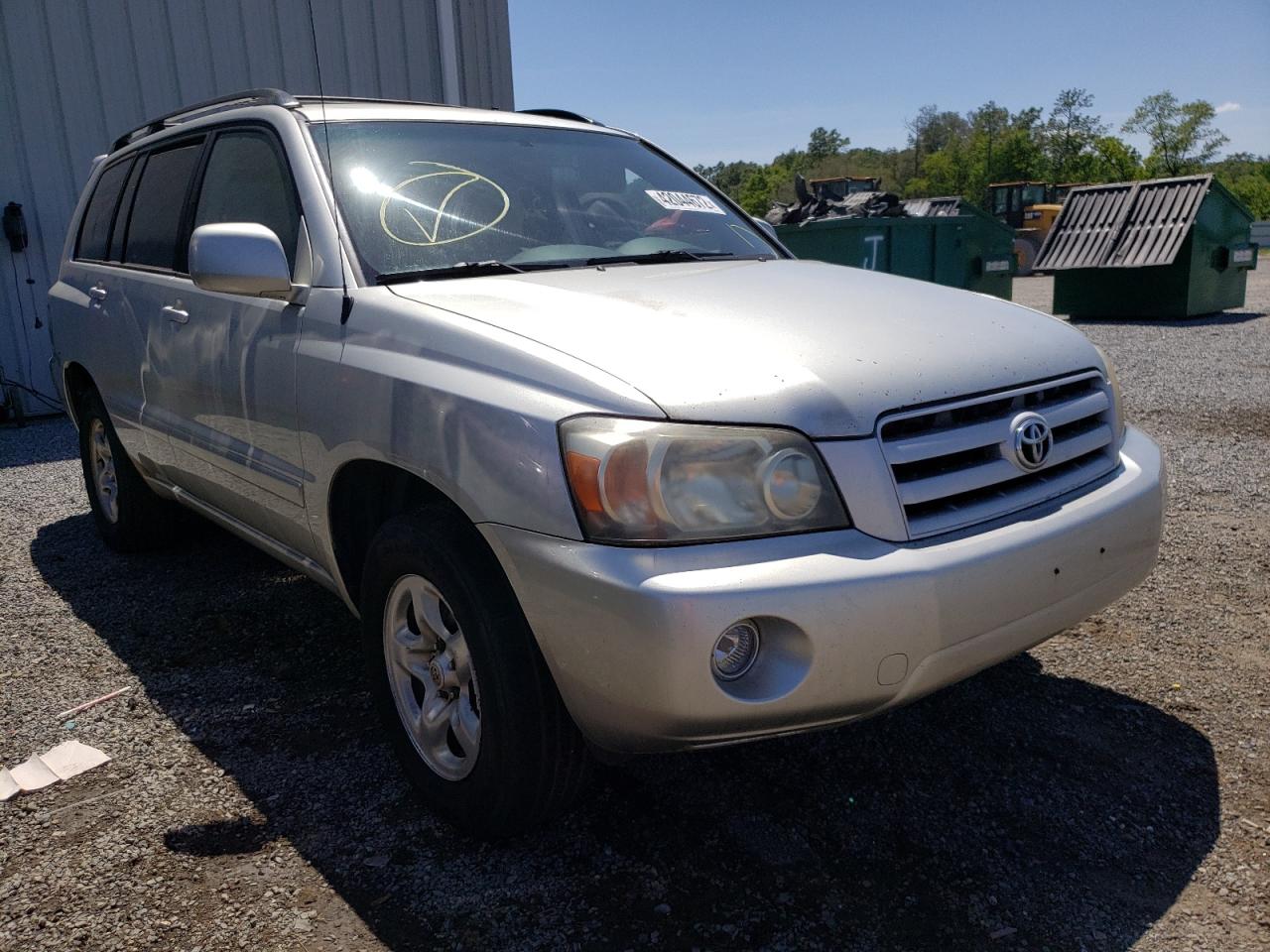 TOYOTA HIGHLANDER 2004 with VIN JTEGD21A540097817 - Photo from auction