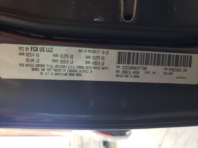 Photo 10 from auction – 2019 DODGE CHARGER SX with VIN 2C3CDXBG0KH717389