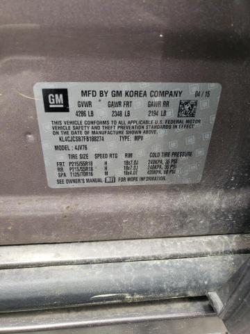 Photo 10 from auction – 2015 BUICK ENCORE with VIN KL4CJCSB7FB188274