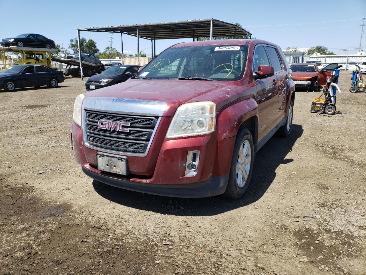 Photo 2 from auction – 2010 GMC TERRAIN SL with VIN 2CTALBEW3A6269594