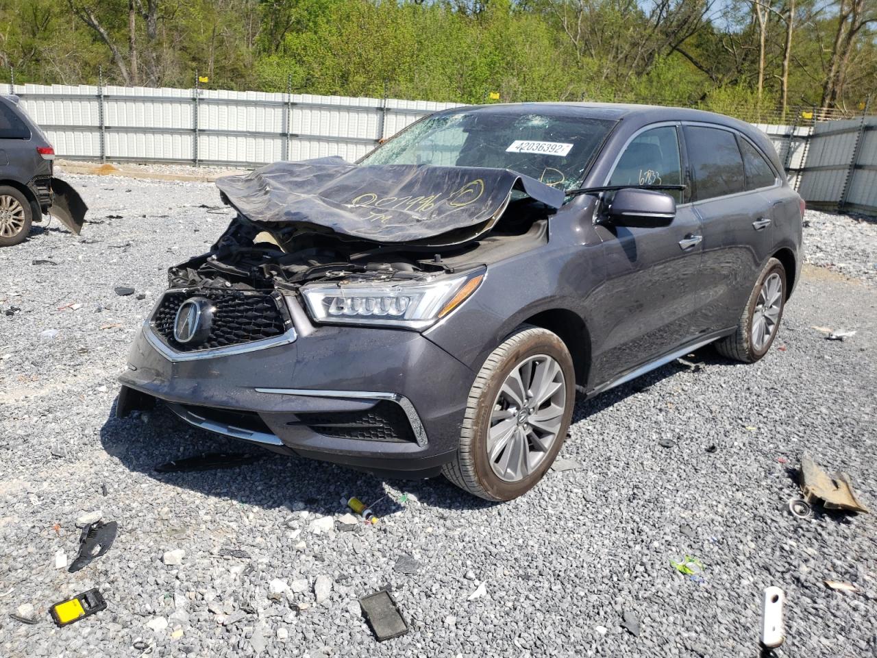 Photo 2 from auction – 2017 ACURA MDX TECHNO with VIN 5FRYD3H53HB007996