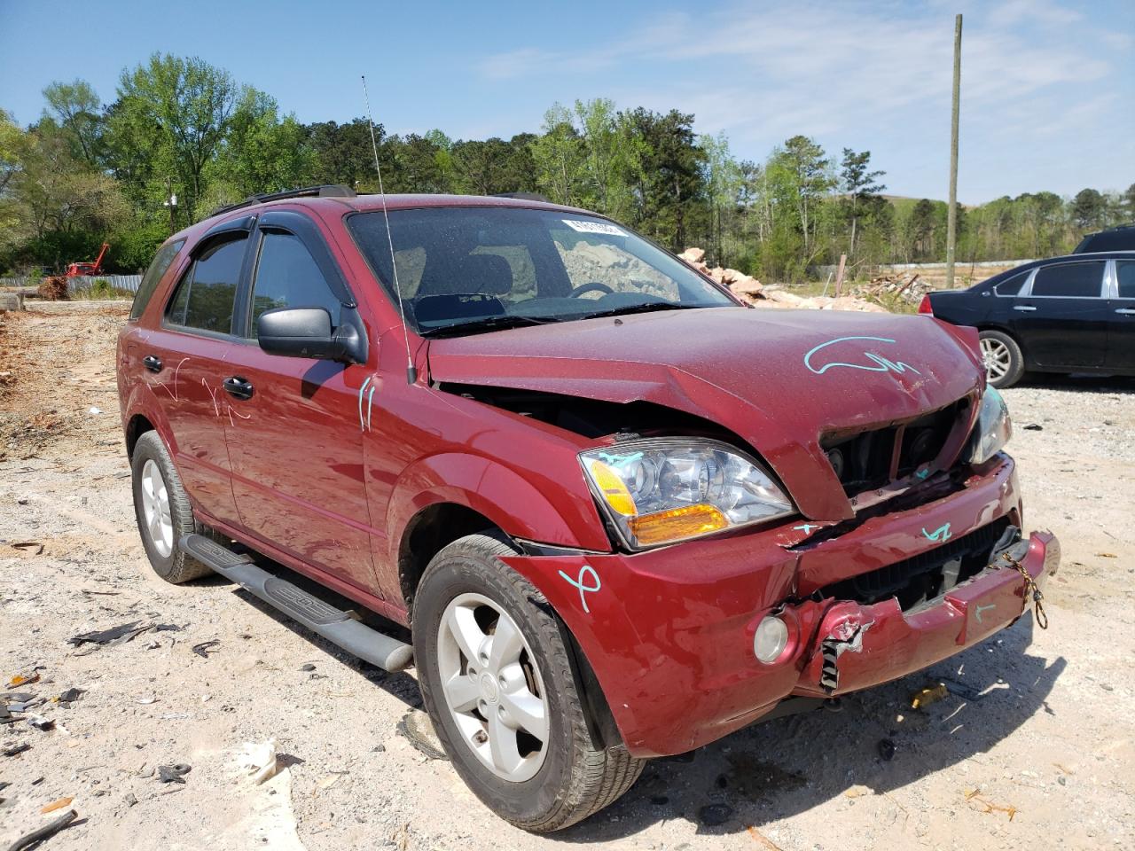KIA SORENTO EX 2007 z numerem VIN KNDJD736375673606 - Zdjęcie z aukcji