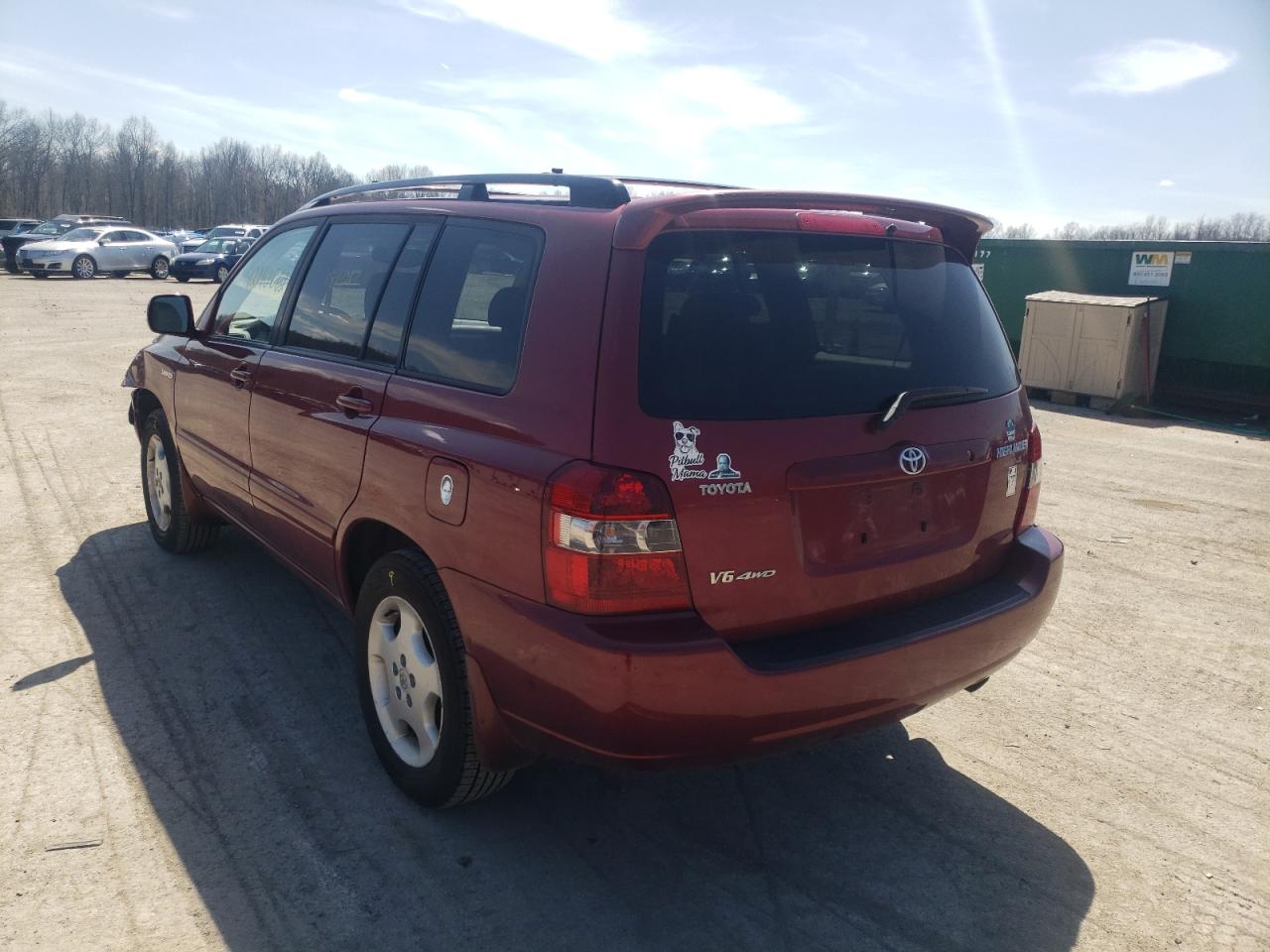 Photo 3 from auction – 2005 TOYOTA HIGHLANDER with VIN JTEEP21A050127063
