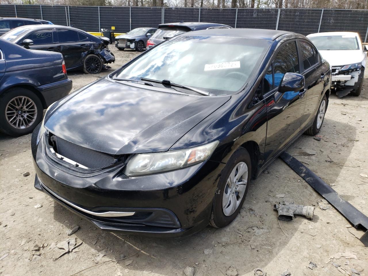 Photo 2 from auction – 2013 HONDA CIVIC LX with VIN 2HGFB2F54DH526430
