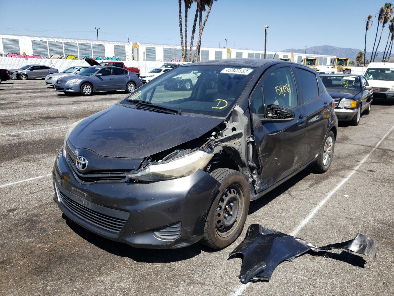 Photo 2 from auction – 2012 TOYOTA YARIS with VIN JTDKTUD38CD532542