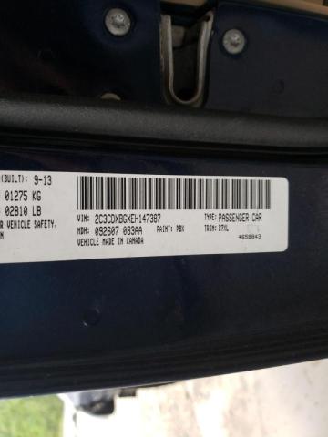 Photo 10 from auction – 2014 DODGE CHARGER SE with VIN 2C3CDXBGXEH147387