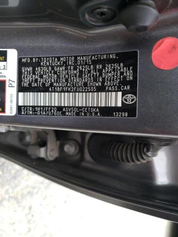 Photo 10 from auction – 2015 TOYOTA CAMRY LE with VIN 4T1BF1FK2FU022505