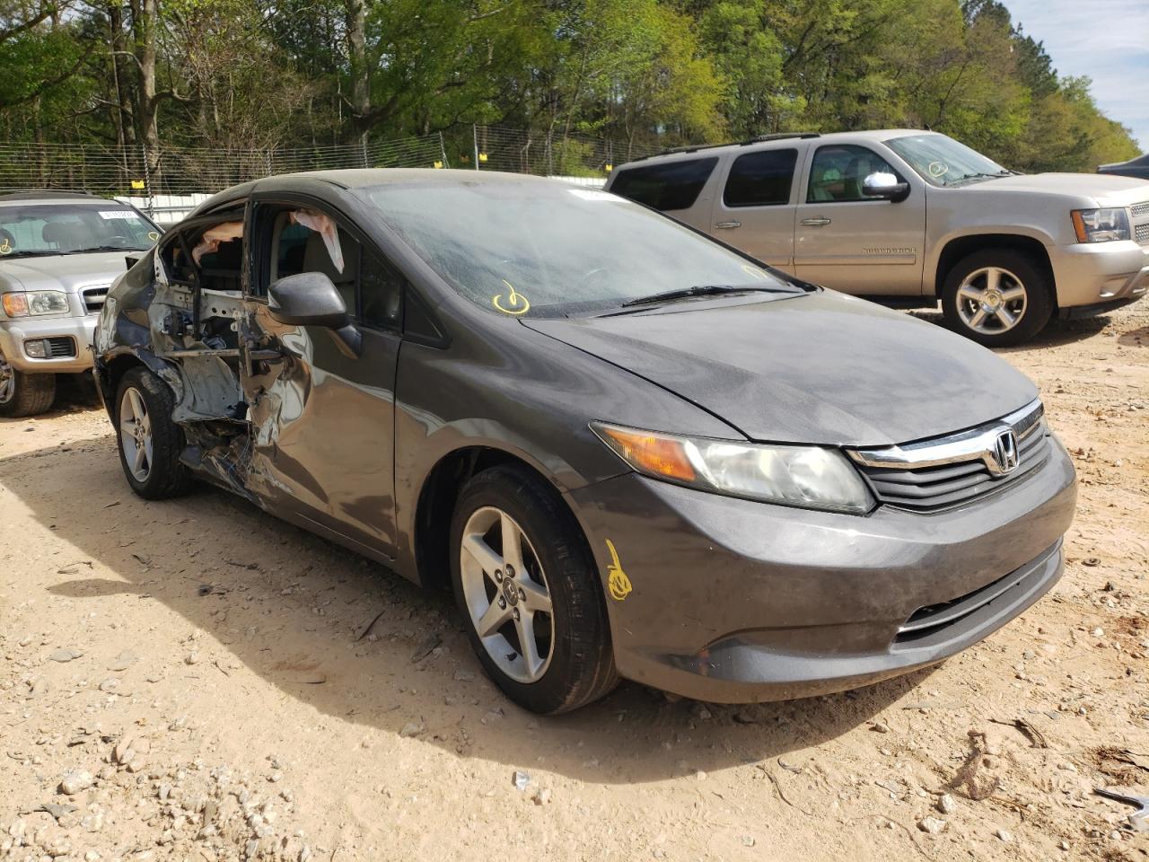 HONDA CIVIC LX 2012 with VIN 2HGFB2F50CH579785 - Photo from auction