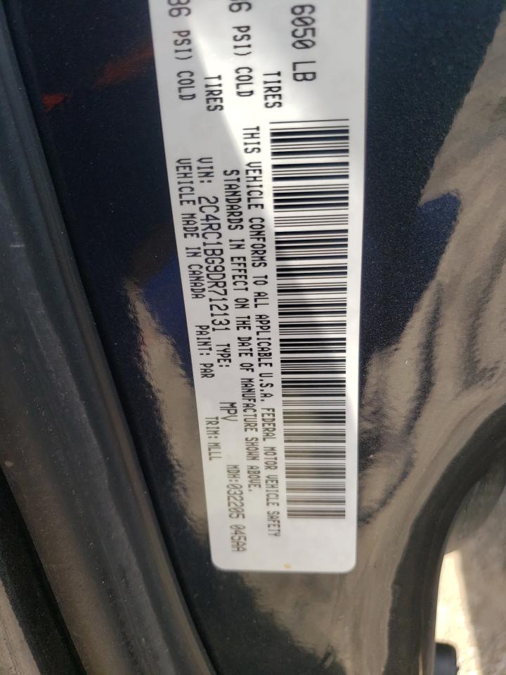 Photo 10 from auction – 2013 CHRYSLER TOWN & COU with VIN 2C4RC1BG9DR712131