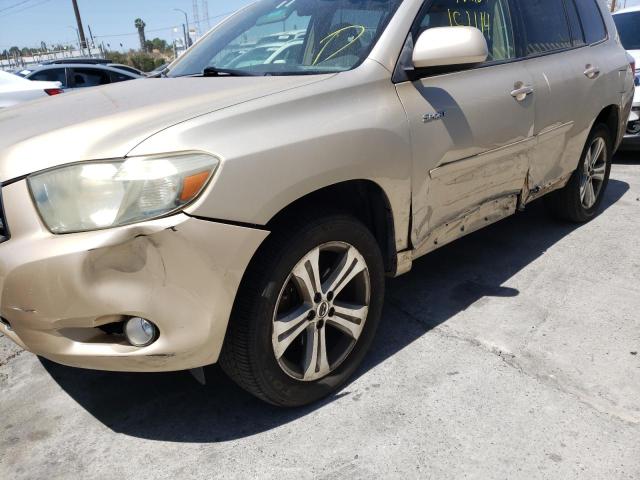 Photo 9 from auction – 2009 TOYOTA HIGHLANDER with VIN JTEES43A592118389