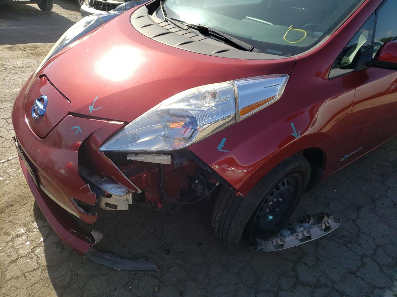 Photo 9 from auction – 2014 NISSAN LEAF S with VIN 1N4AZ0CP1EC333466