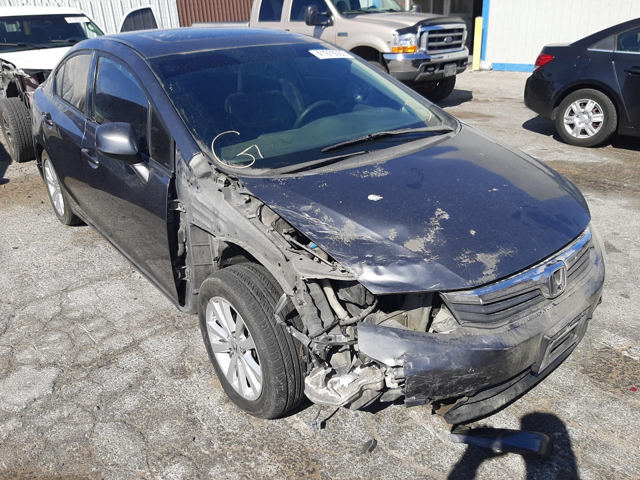 HONDA CIVIC EX 2012 with VIN 2HGFB2F82CH304235 - Photo from auction