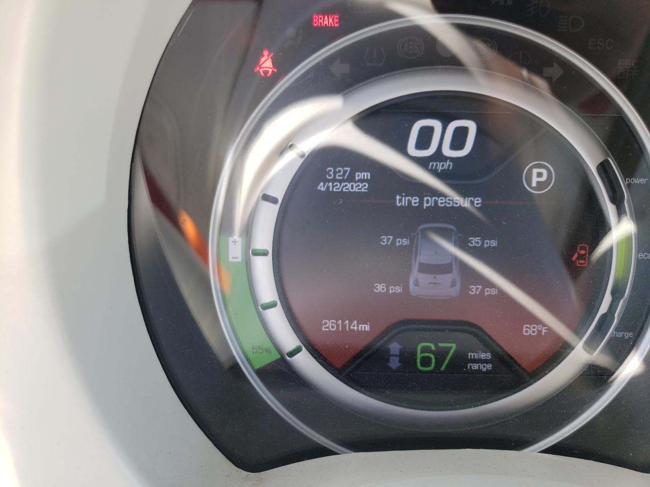 Photo 8 from auction – 2015 FIAT 500 ELECTR with VIN 3C3CFFGE3FT549692