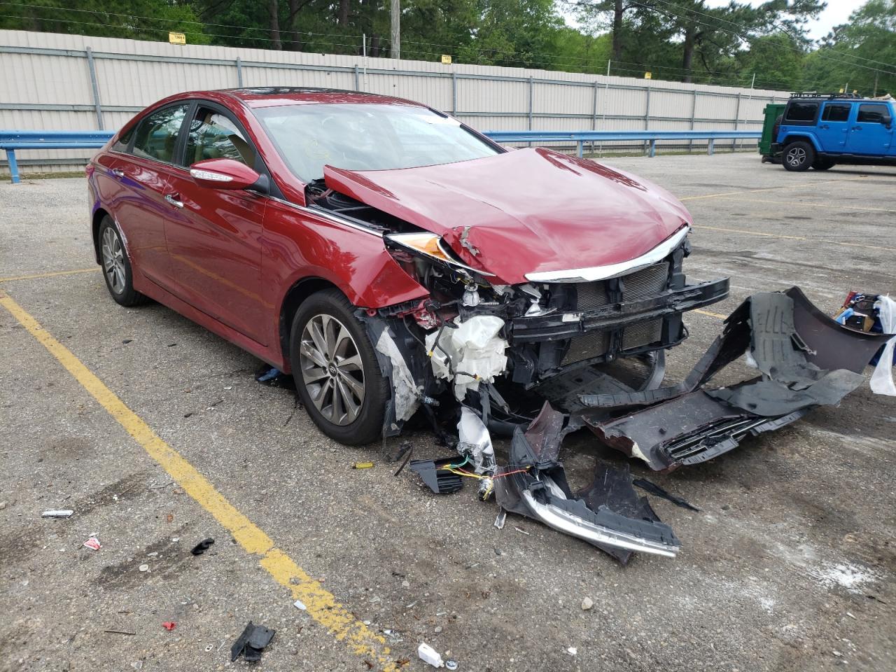 HYUNDAI SONATA SE 2014 with VIN 5NPEC4AC9EH886777 - Photo from auction