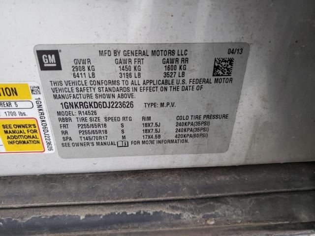 Photo 10 from auction – 2013 CHEVROLET TRAVERSE L with VIN 1GNKRGKD6DJ223626
