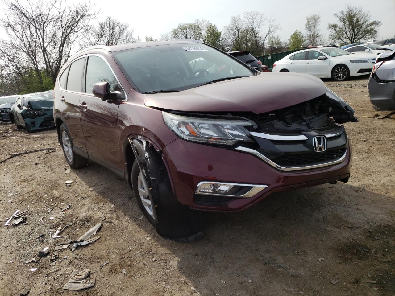 HONDA CR-V EXL 2015 with VIN 2HKRM4H74FH673258 - Photo from auction