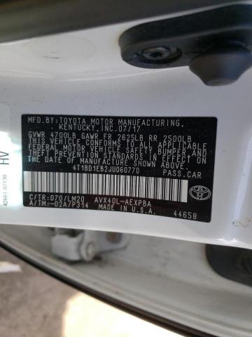 Photo 10 from auction – 2018 TOYOTA AVALON HYB with VIN 4T1BD1EB2JU060770