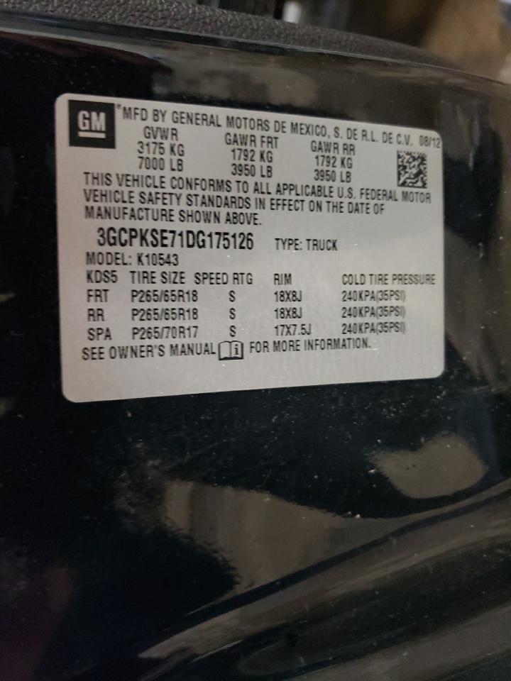 Photo 10 from auction – 2013 CHEVROLET SILVRK1500 with VIN 3GCPKSE71DG175126