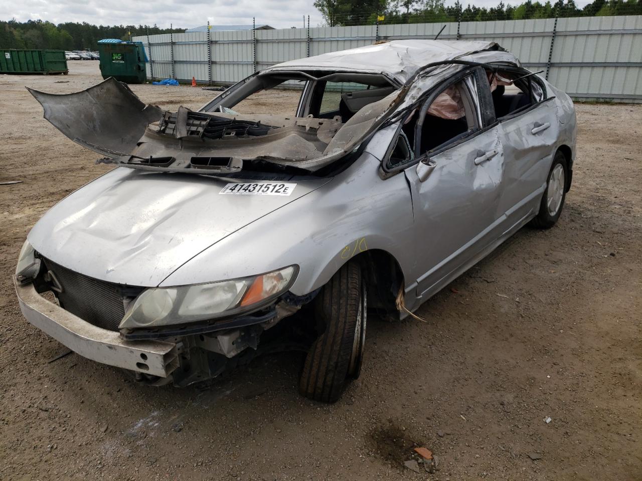 Photo 2 from auction – 2008 HONDA CIVIC HYBR with VIN JHMFA36258S012242