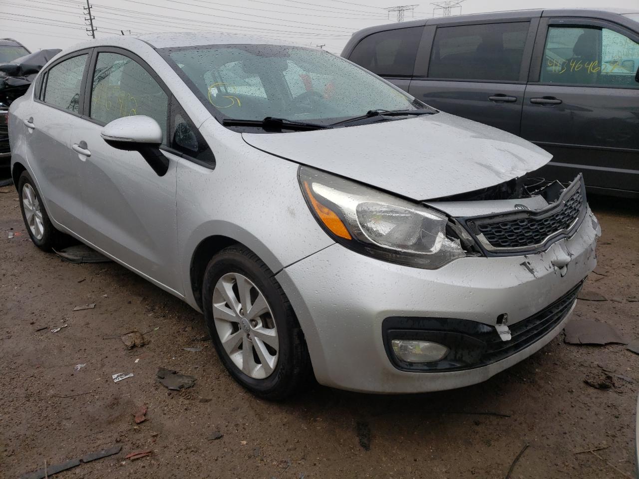 KIA RIO EX 2013 with VIN KNADN4A35D6101652 - Photo from auction