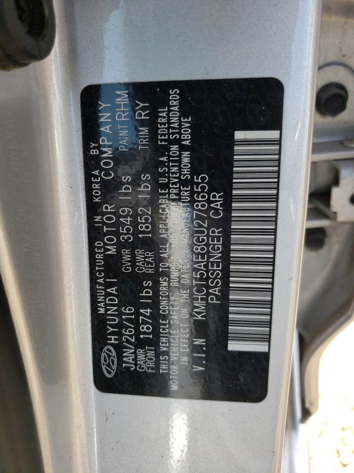 Photo 10 from auction – 2016 HYUNDAI ACCENT SE with VIN KMHCT5AE8GU278655