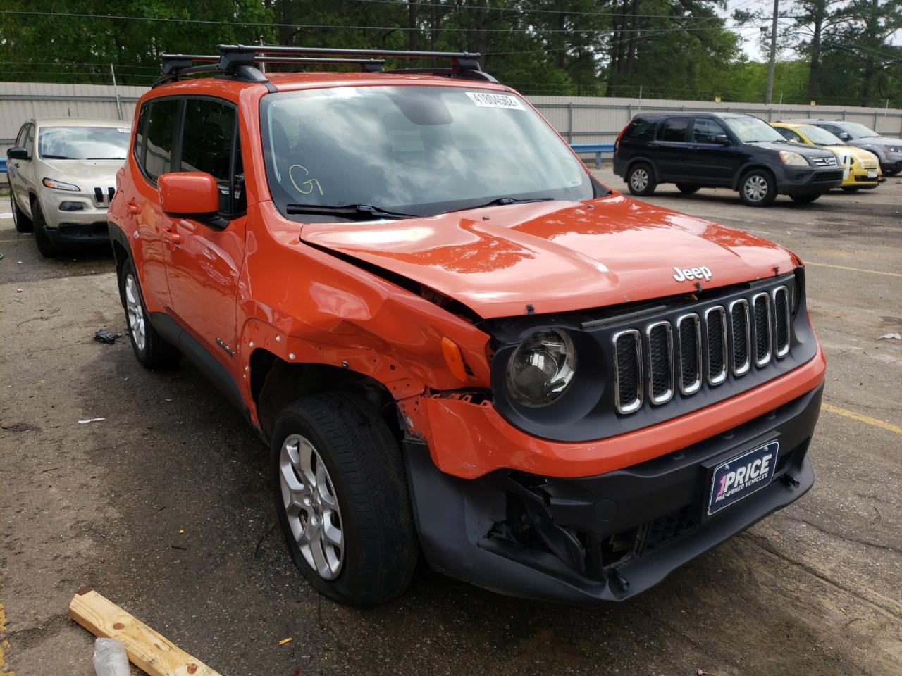 JEEP RENEGADE L 2017 with VIN ZACCJBBB6HPG50686 - Photo from auction