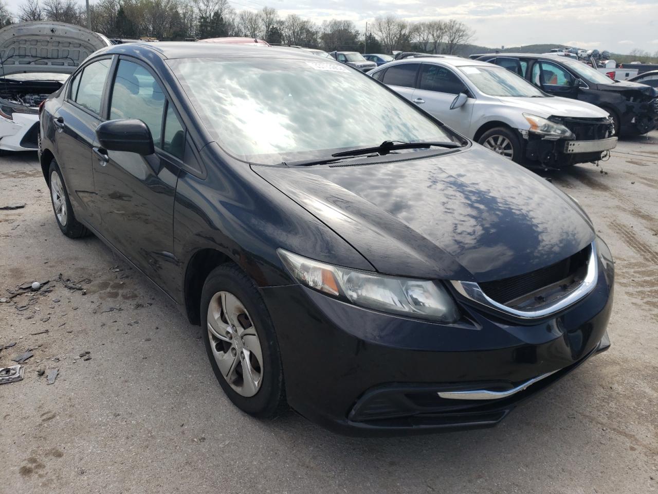 Photo 1 from auction – 2014 HONDA CIVIC LX with VIN 19XFB2F54EE013836
