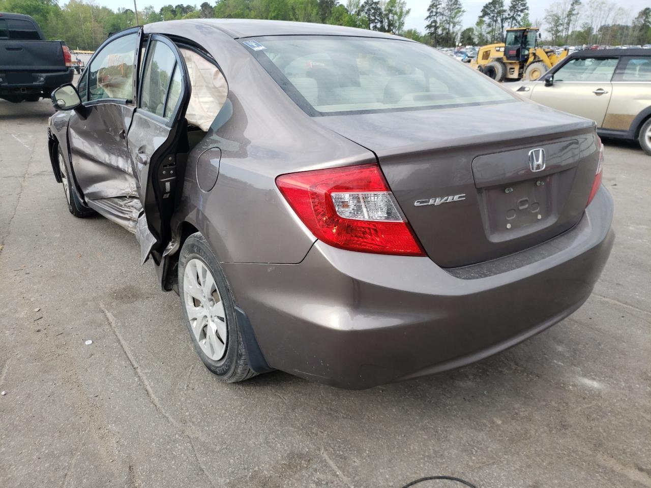 Foto 3 de la subasta – 2012 HONDA CIVIC LX con VIN JHMFB2F56CS001633