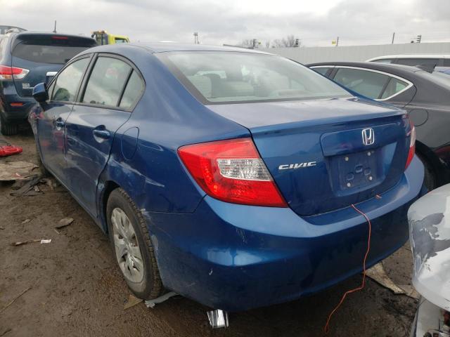 Photo 3 from auction – 2012 HONDA CIVIC LX with VIN 19XFB2F51CE028274