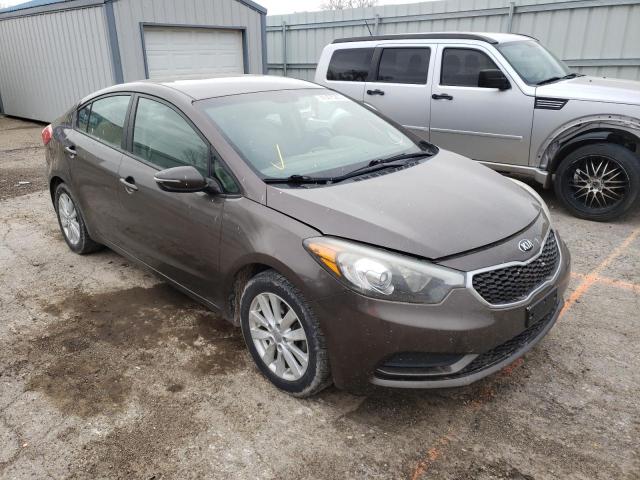 KIA FORTE LX 2014 with VIN KNAFX4A64E5135375 - Photo from auction