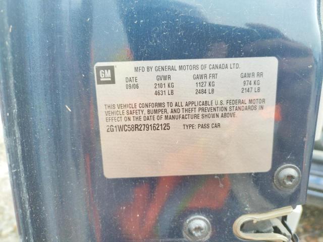 Photo 10 from auction – 2007 CHEVROLET IMPALA LT with VIN 2G1WC58R279162125