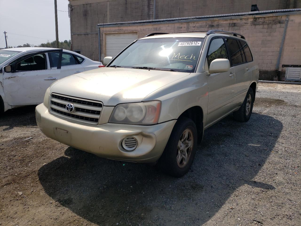 Photo 2 from auction – 2003 TOYOTA HIGHLANDER with VIN JTEHD21A730022717