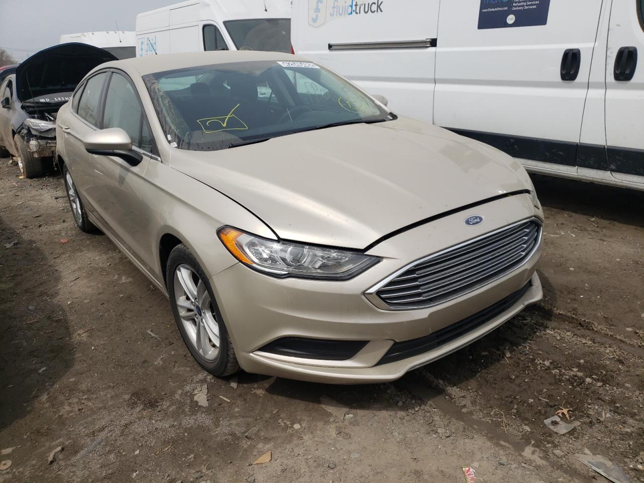 FORD FUSION SE 2018 with VIN 3FA6P0HD3JR130309 - Photo from auction