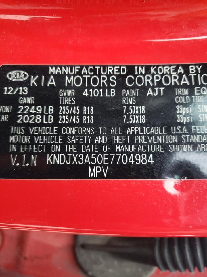 Photo 10 from auction – 2014 KIA SOUL ! with VIN KNDJX3A50E7704984