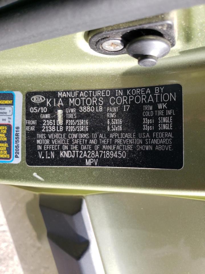 Снимка 10 от търг – 2010 KIA SOUL + с VIN KNDJT2A28A7189450