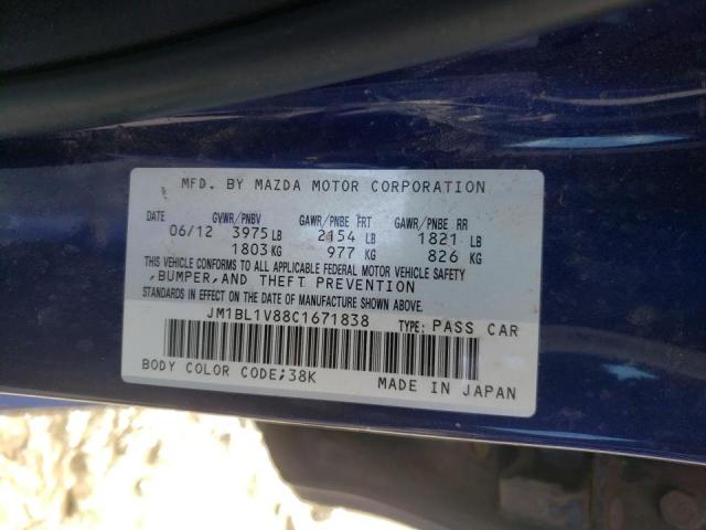 Photo 10 from auction – 2012 MAZDA 3 I with VIN JM1BL1V88C1671838