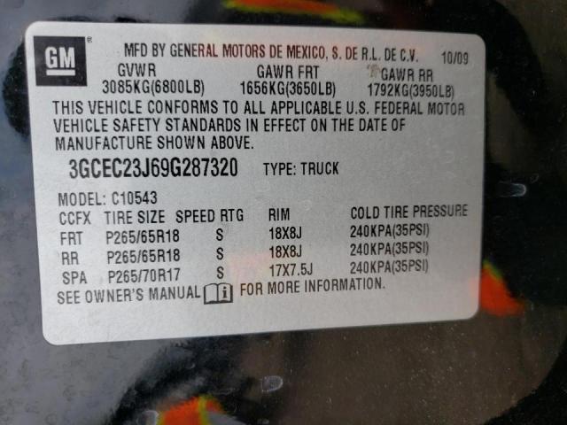 Photo 10 from auction – 2009 CHEVROLET SILVERADO with VIN 3GCEC23J69G287320