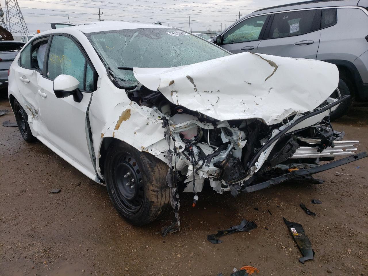 TOYOTA COROLLA LE 2021 with VIN 5YFEPMAE0MP205302 - Photo from auction