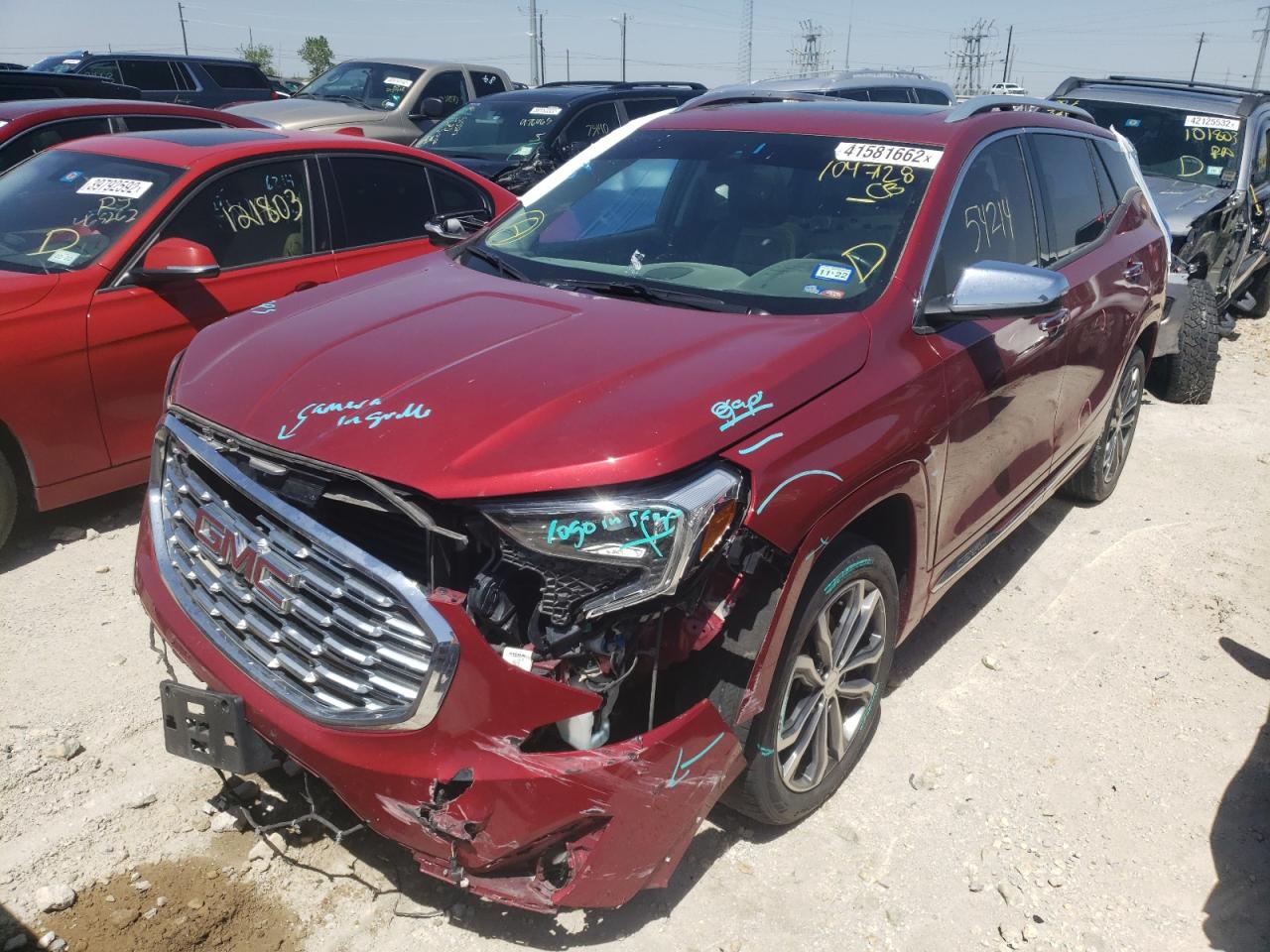 Photo 2 from auction – 2019 GMC TERRAIN DE with VIN 3GKALSEXXKL104728