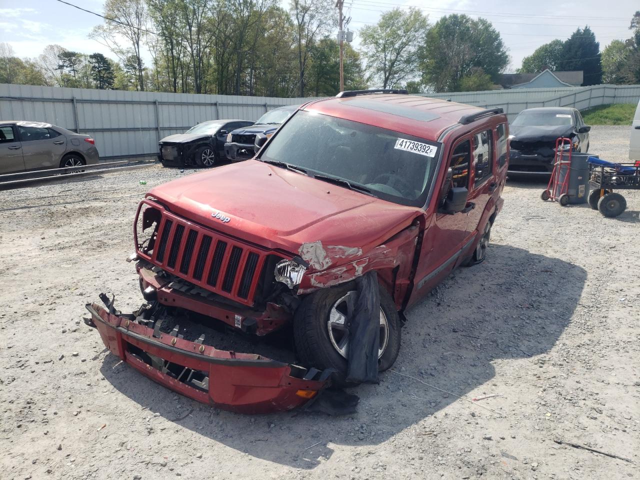 Photo 2 from auction – 2008 JEEP LIBERTY SP with VIN 1J8GN28K28W155331