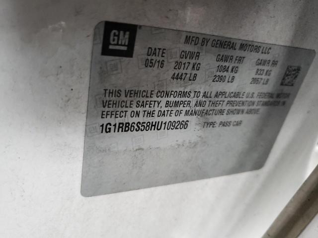 Photo 10 from auction – 2017 CHEVROLET VOLT PREMI with VIN 1G1RB6S58HU109266