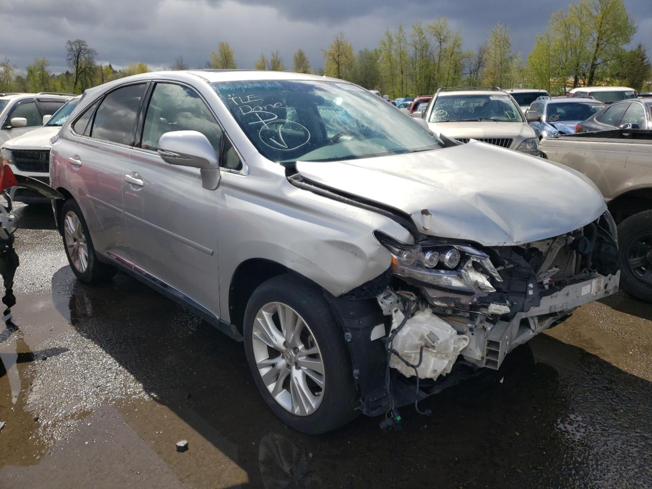 LEXUS RX 450 2012 with VIN JTJZB1BA5C2406598 - Photo from auction