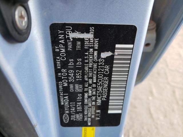 Photo 10 from auction – 2012 HYUNDAI ACCENT GLS with VIN KMHCT5AE5CU012133
