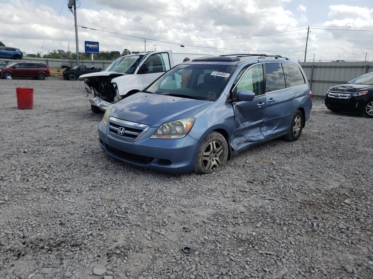 Photo 2 from auction – 2007 HONDA ODYSSEY EX with VIN 5FNRL38757B076665